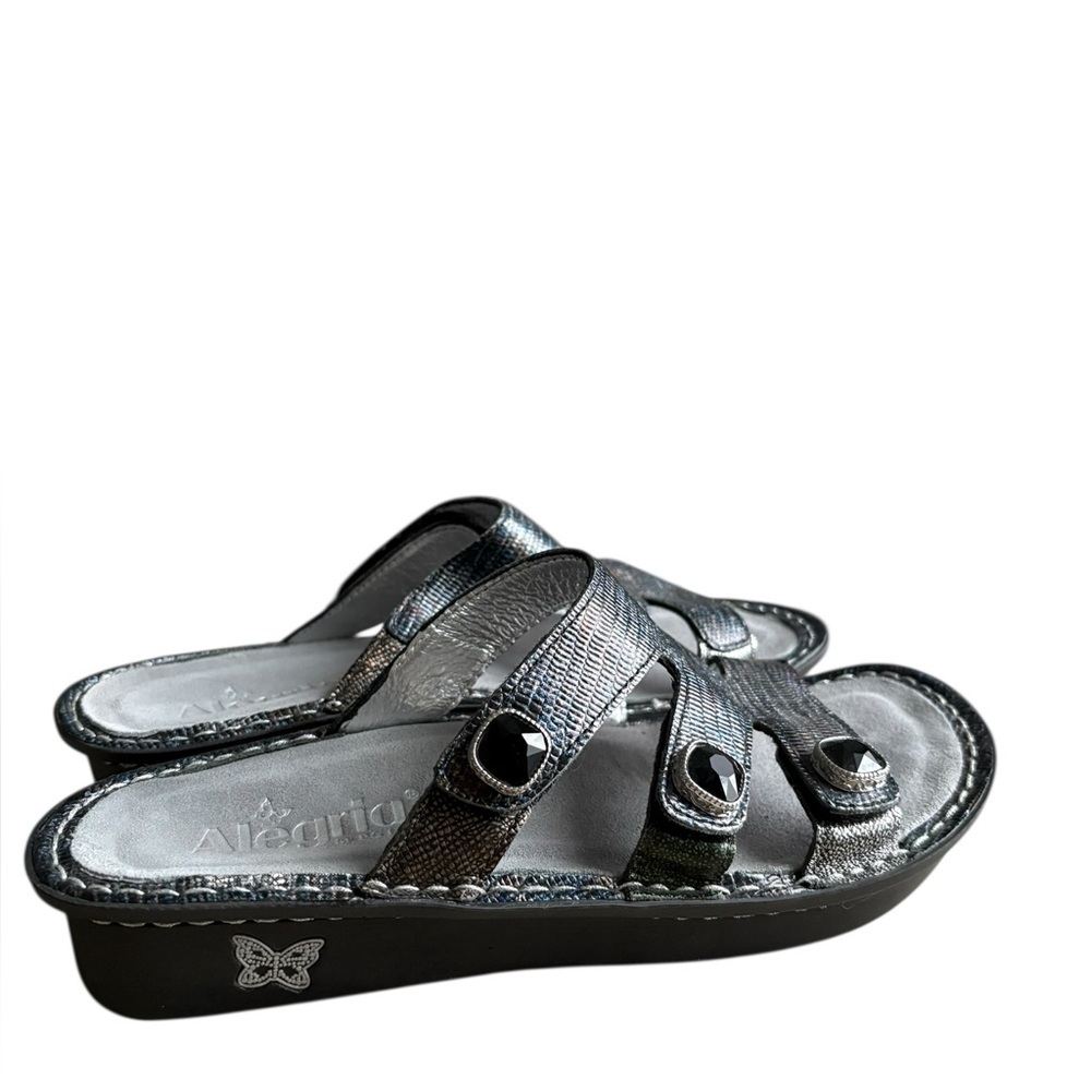Alegria Venice Sandals Women Leather Slide Eu 37/US7-7.5 Comfort Shoe. - Picture 6 of 8